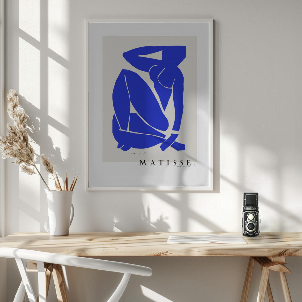 Wandbild Nudo Blu III 1952 Boarder