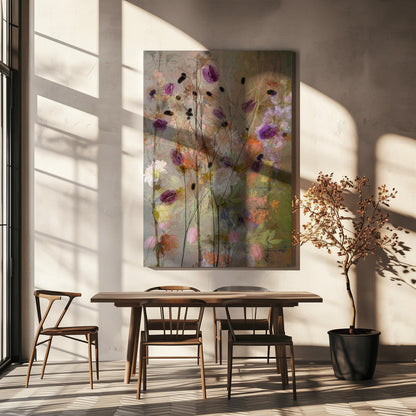 Wandbild Malerische Blumen