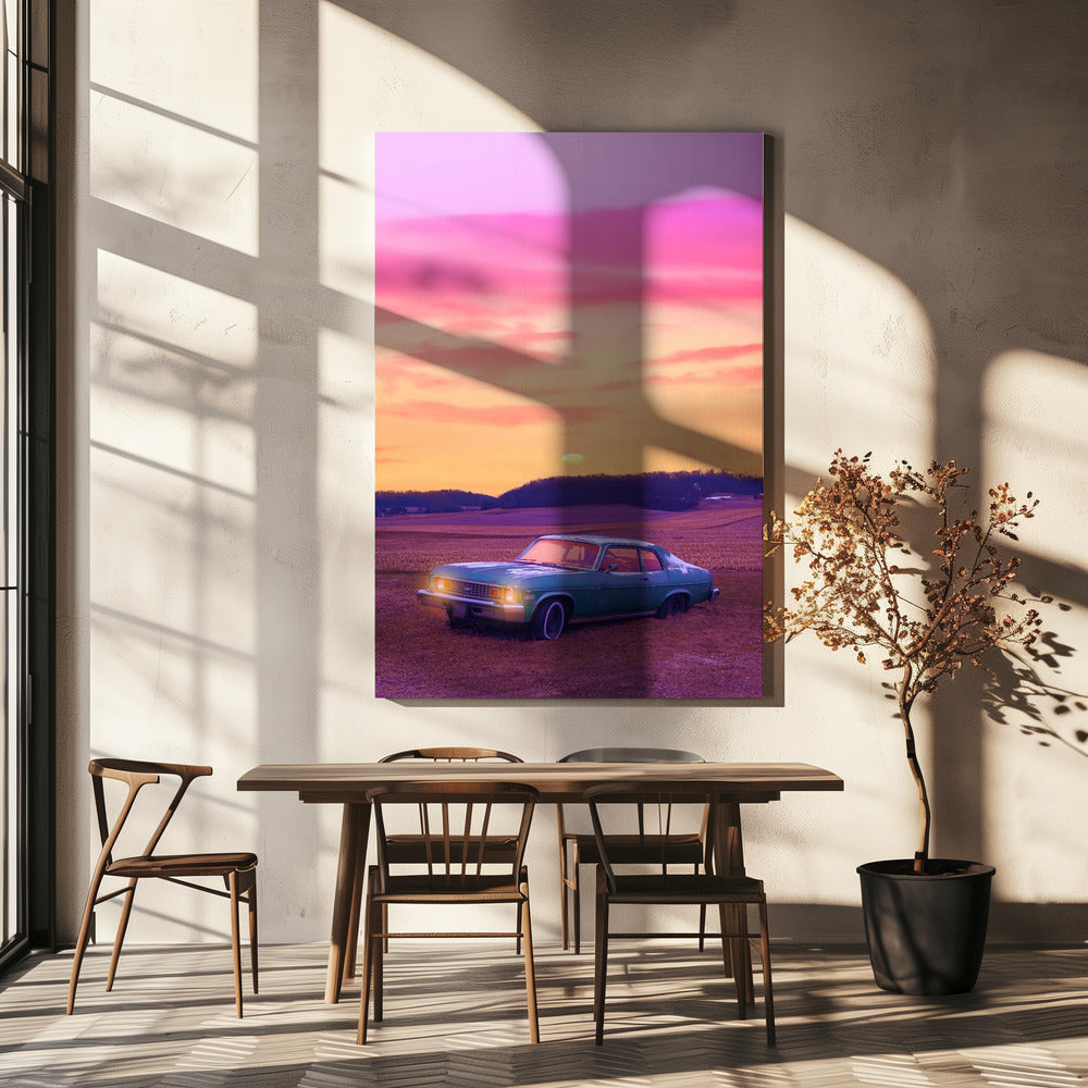 Wandbild „Heitere Aussicht“. Autoliebhaber