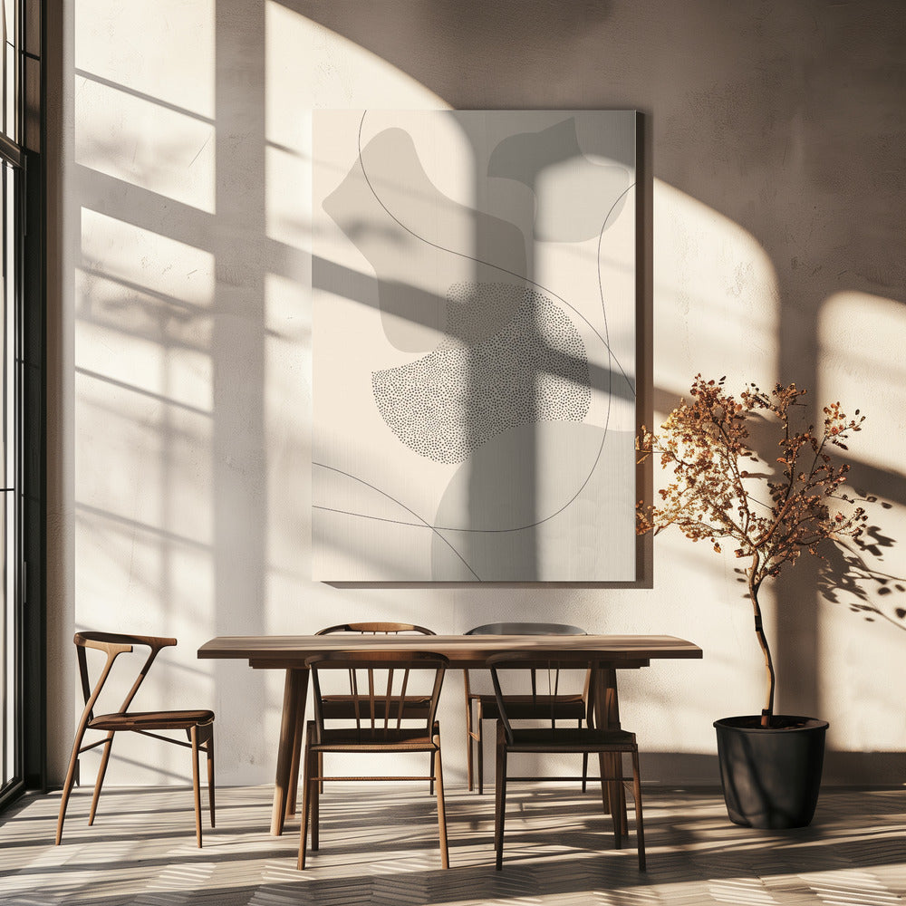 Wandbild Mid-Century Modern Nr. 2 | braun