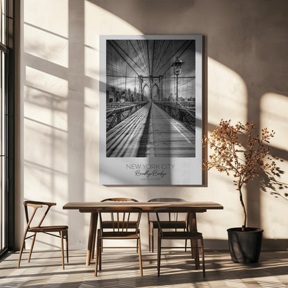 Wandbild NEW YORK CITY Brooklyn Bridge