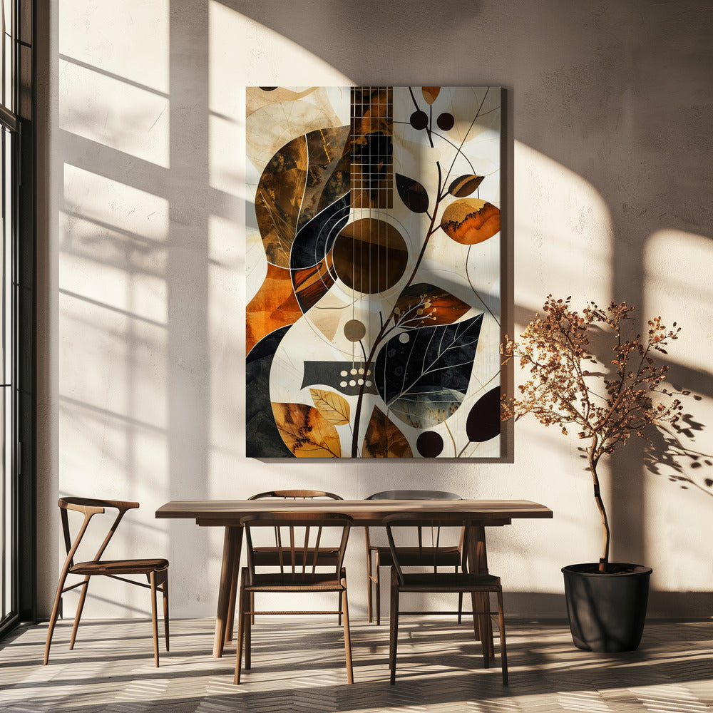 Musik Gitarren Collage (1) Leinwandbild