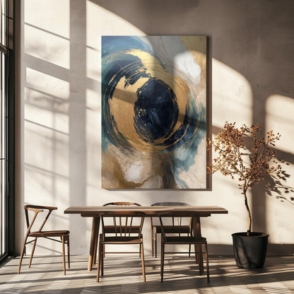 Wandbild Goldener Wirbel