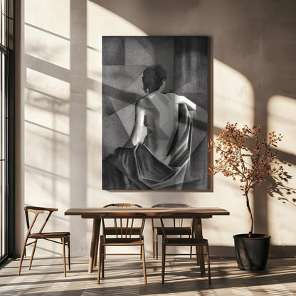 Wandbild Studie nach Eugène Durieus „Sitzender weiblicher Akt“ – 20-08-21