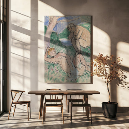 Wandbild Baigneurs