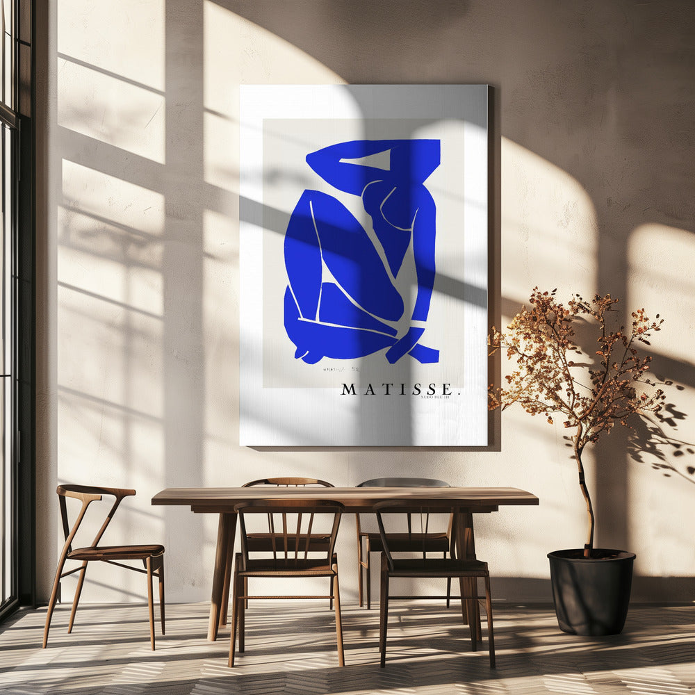 Wandbild Nudo Blu III 1952 Boarder