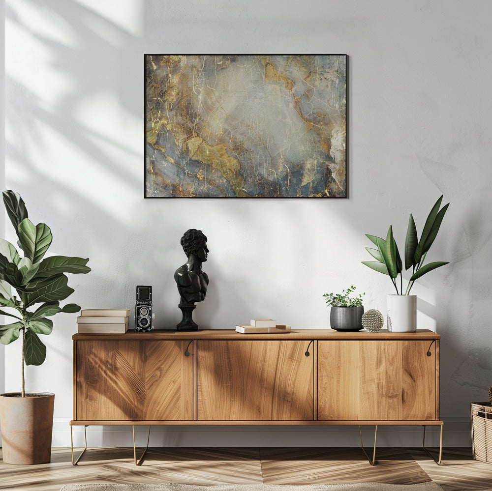 Wandbild Abstrakte Marmorkunst Illustration 02