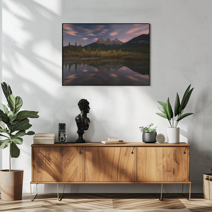 Wandbild Drei Schwestern und ein kleiner Bruder