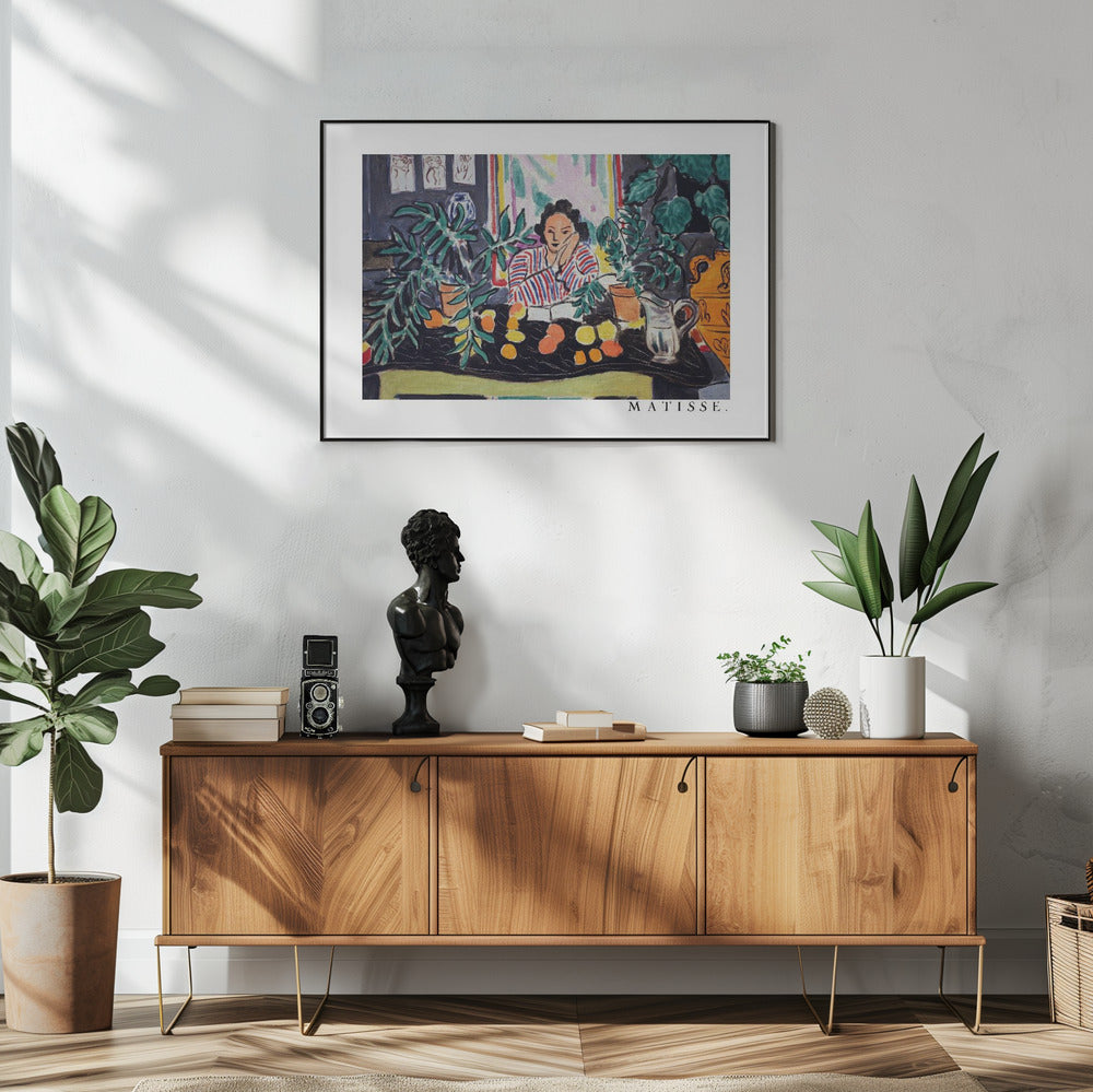 Wandbild Interieur mit etruskischer Vase 1940