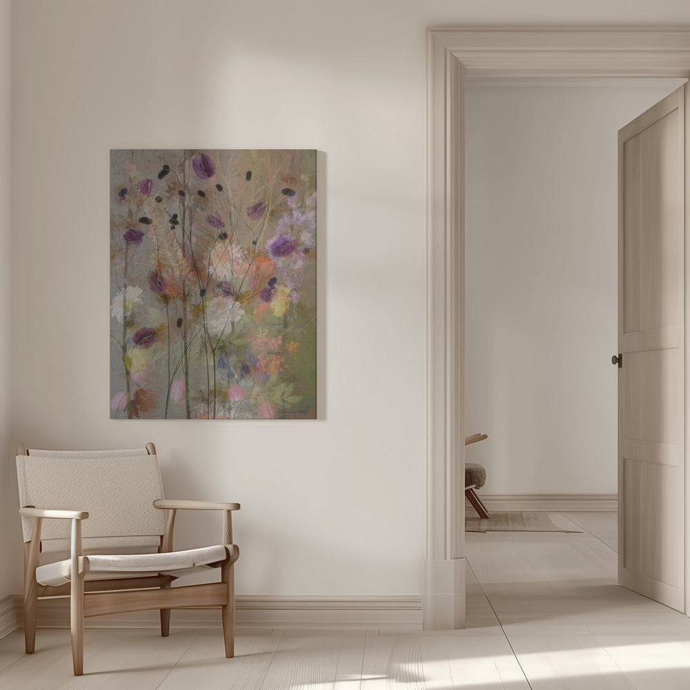Wandbild Malerische Blumen