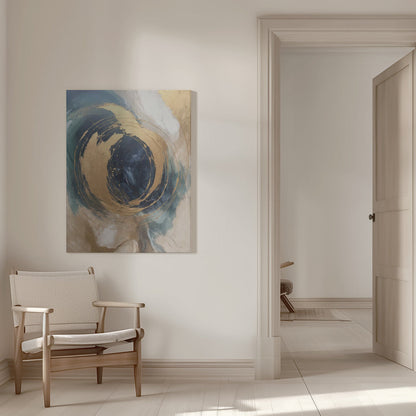 Wandbild Goldener Wirbel