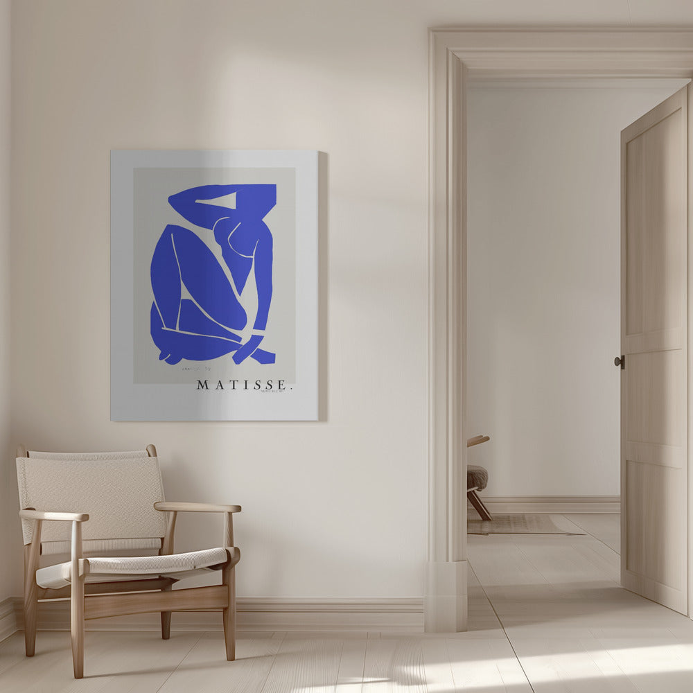 Wandbild Nudo Blu III 1952 Boarder
