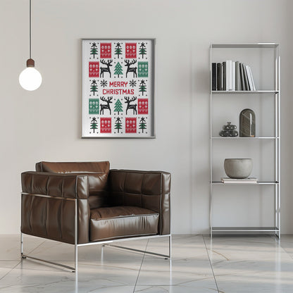 Wandbild Frohe Weihnachten Leinwanddruck