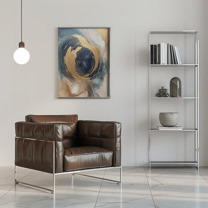 Wandbild Goldener Wirbel