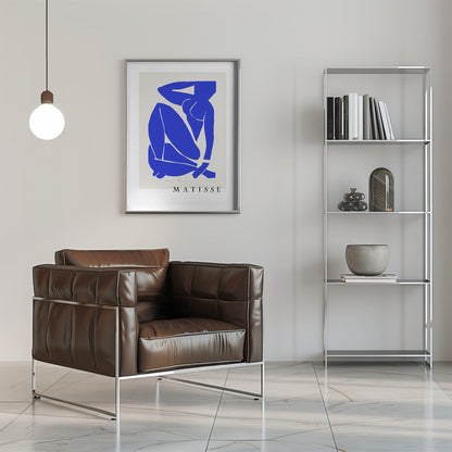 Wandbild Nudo Blu III 1952 Boarder