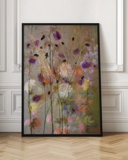 Wandbild Malerische Blumen