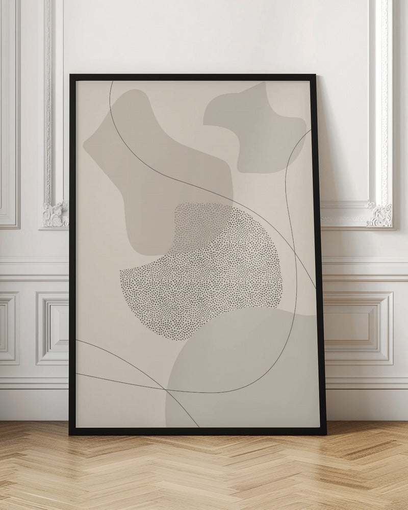 Wandbild Mid-Century Modern Nr. 2 | braun