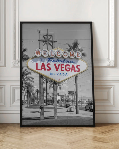 Wandbild LAS VEGAS Sign - farbcodiert