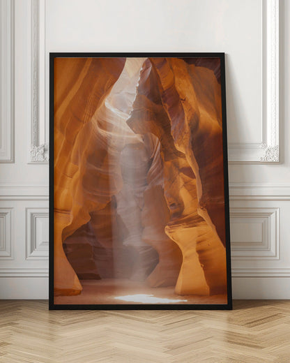 Wandbild ANTELOPE CANYON Einzigartiger Lichtstrahl