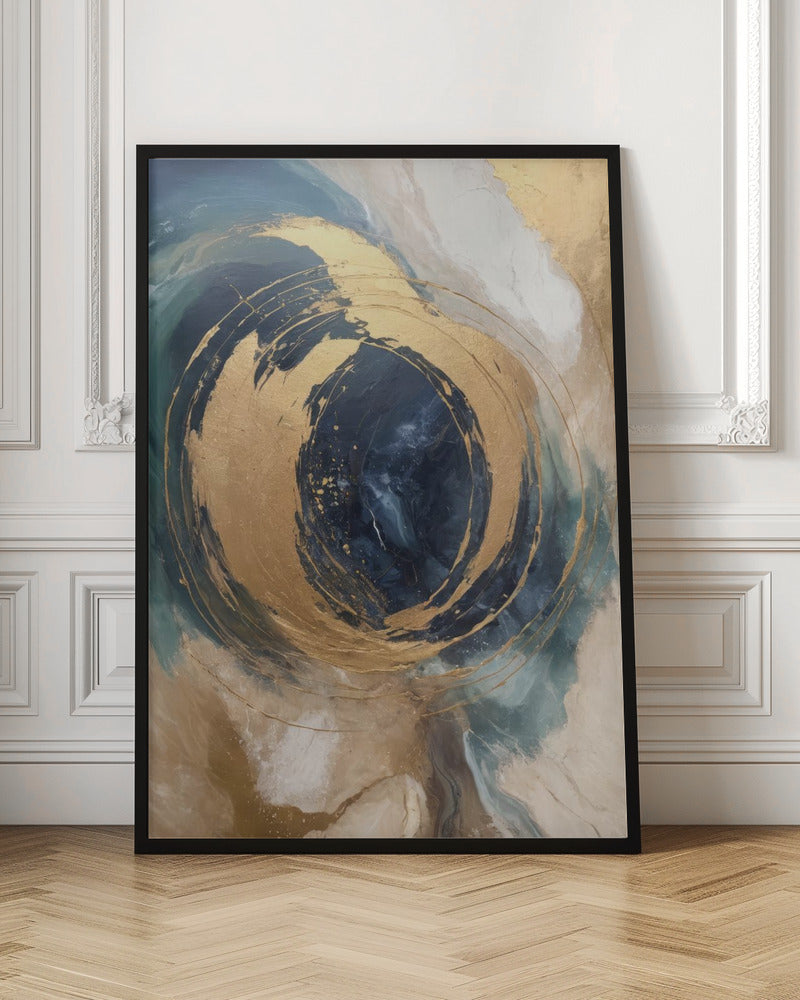 Wandbild Goldener Wirbel