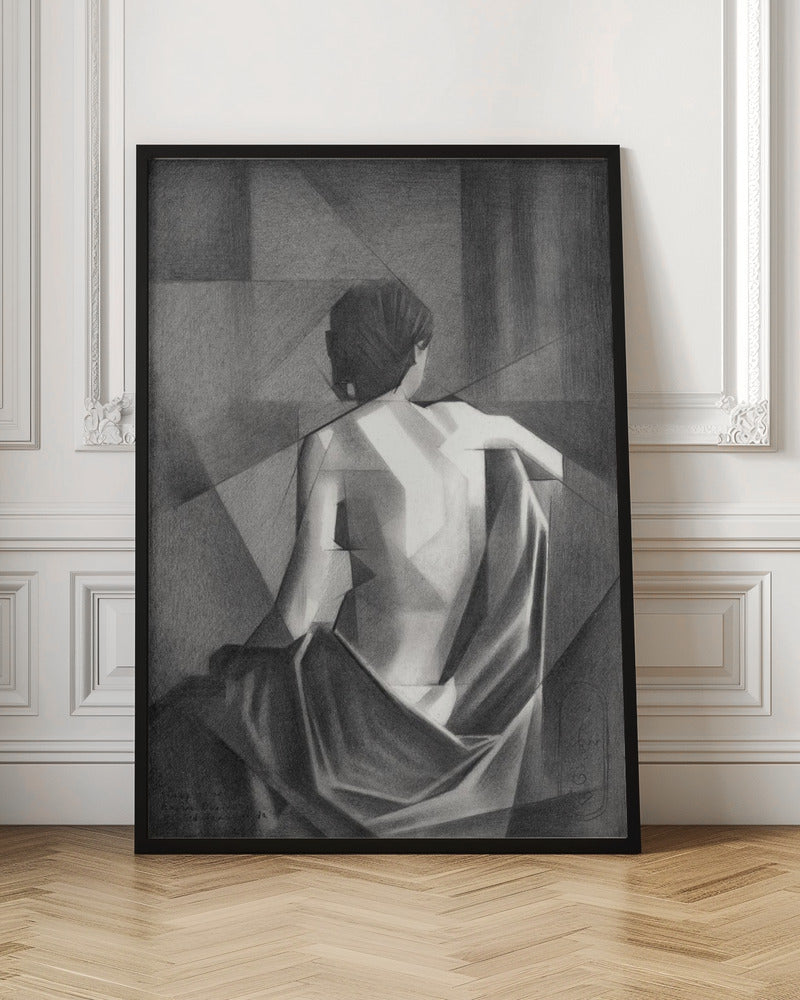 Wandbild Studie nach Eugène Durieus „Sitzender weiblicher Akt“ – 20-08-21