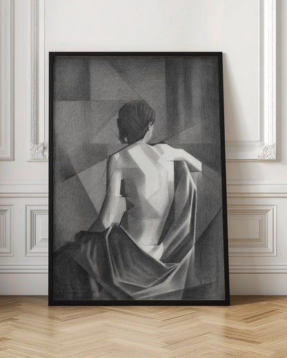 Wandbild Studie nach Eugène Durieus „Sitzender weiblicher Akt“ – 20-08-21