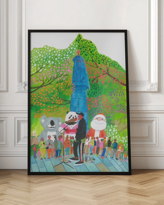 Wandbild Leinwandbild Straßenkonzert