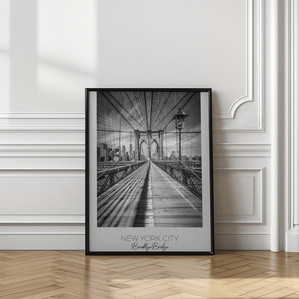Wandbild NEW YORK CITY Brooklyn Bridge