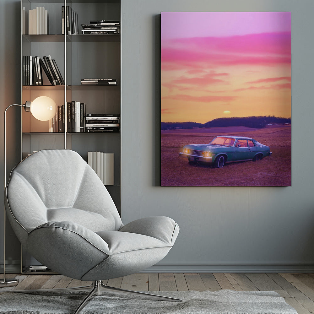 Wandbild „Heitere Aussicht“. Autoliebhaber