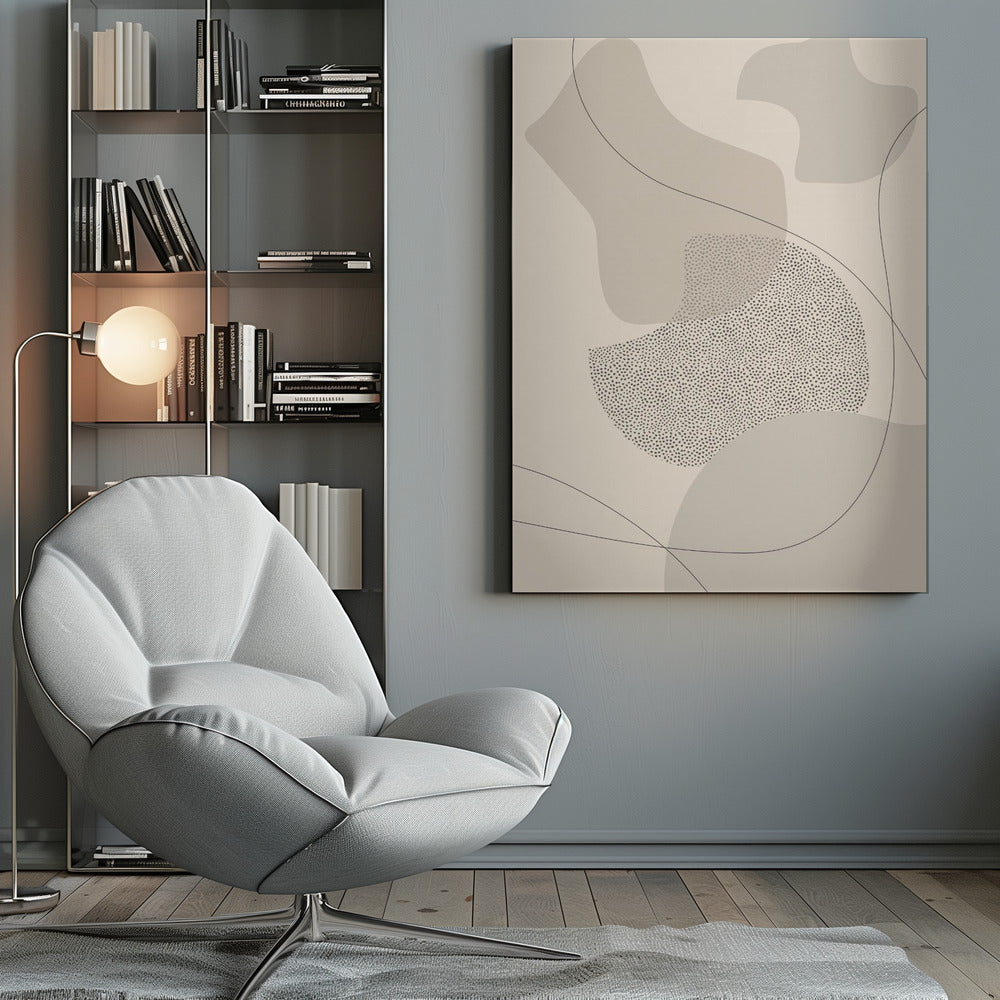 Wandbild Mid-Century Modern Nr. 2 | braun