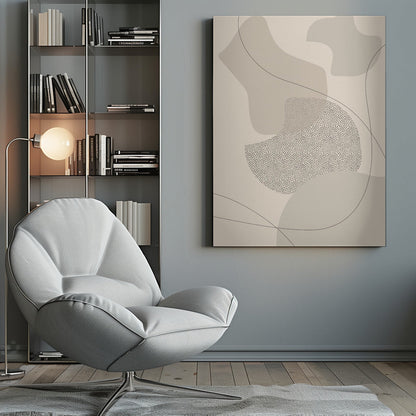 Wandbild Mid-Century Modern Nr. 2 | braun