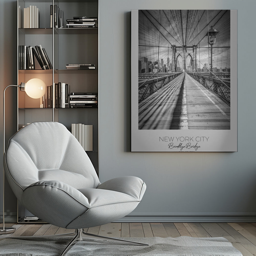 Wandbild NEW YORK CITY Brooklyn Bridge