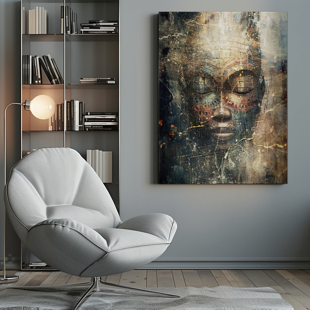 Wandbild Afrikanische Kunst Illustration Wandkunst 111