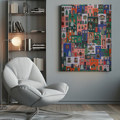 Wall art Holiday Houses Canvas Print