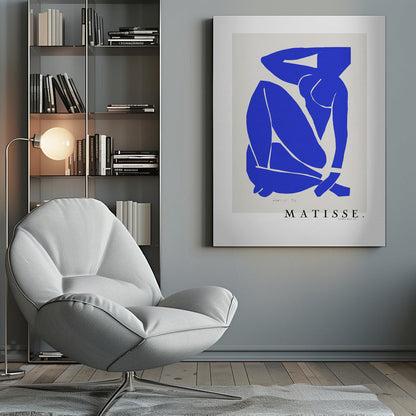 Wandbild Nudo Blu III 1952 Boarder