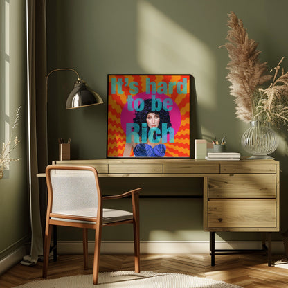 Wandbild Es ist schwer, reich zu sein