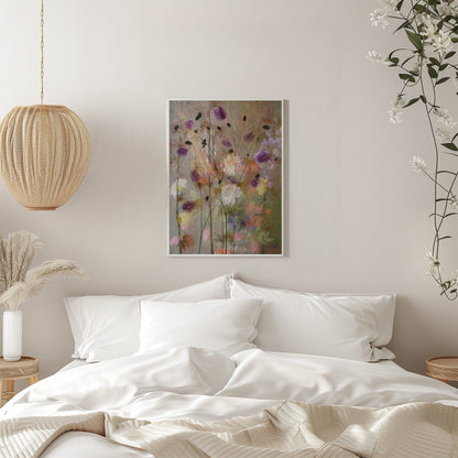 Wandbild Malerische Blumen