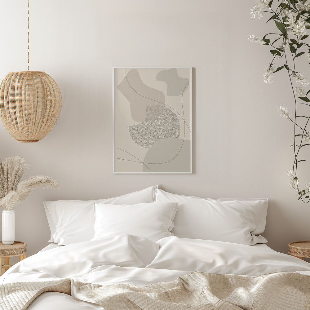 Wandbild Mid-Century Modern Nr. 2 | braun