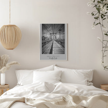 Wandbild NEW YORK CITY Brooklyn Bridge