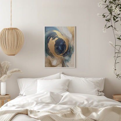 Wandbild Goldener Wirbel