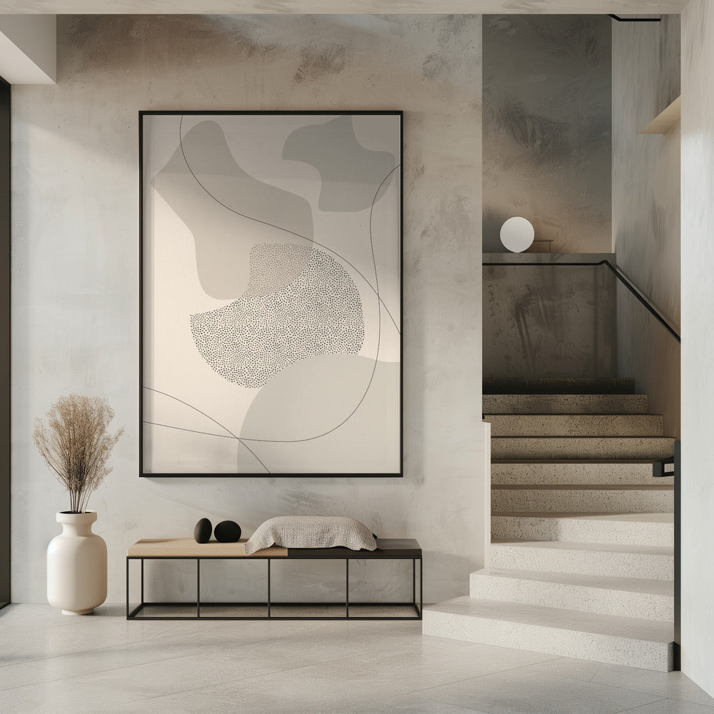 Wandbild Mid-Century Modern Nr. 2 | braun