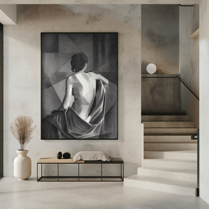Wandbild Studie nach Eugène Durieus „Sitzender weiblicher Akt“ – 20-08-21