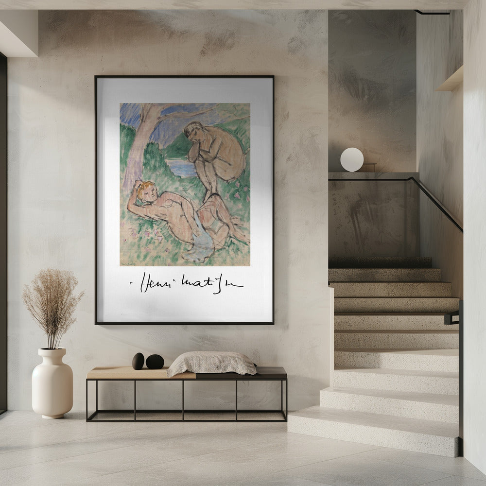 Wandbild Baigneurs