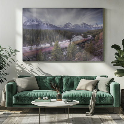 Wandbild Schnellzug