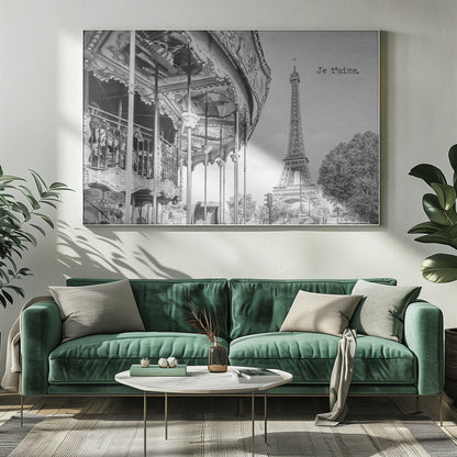 Wandbild Je t’aime - Paris