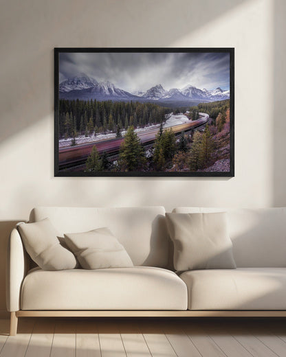 Wandbild Schnellzug