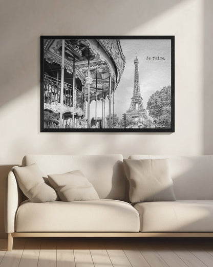 Wandbild Je t’aime - Paris