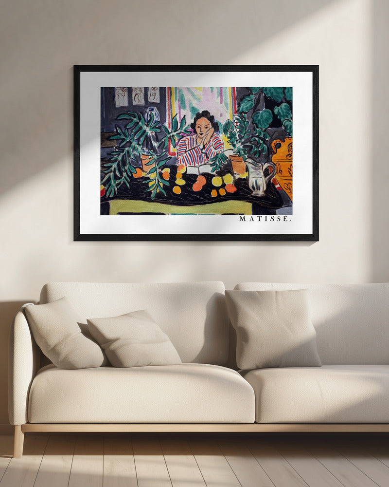 Wandbild Interieur mit etruskischer Vase 1940