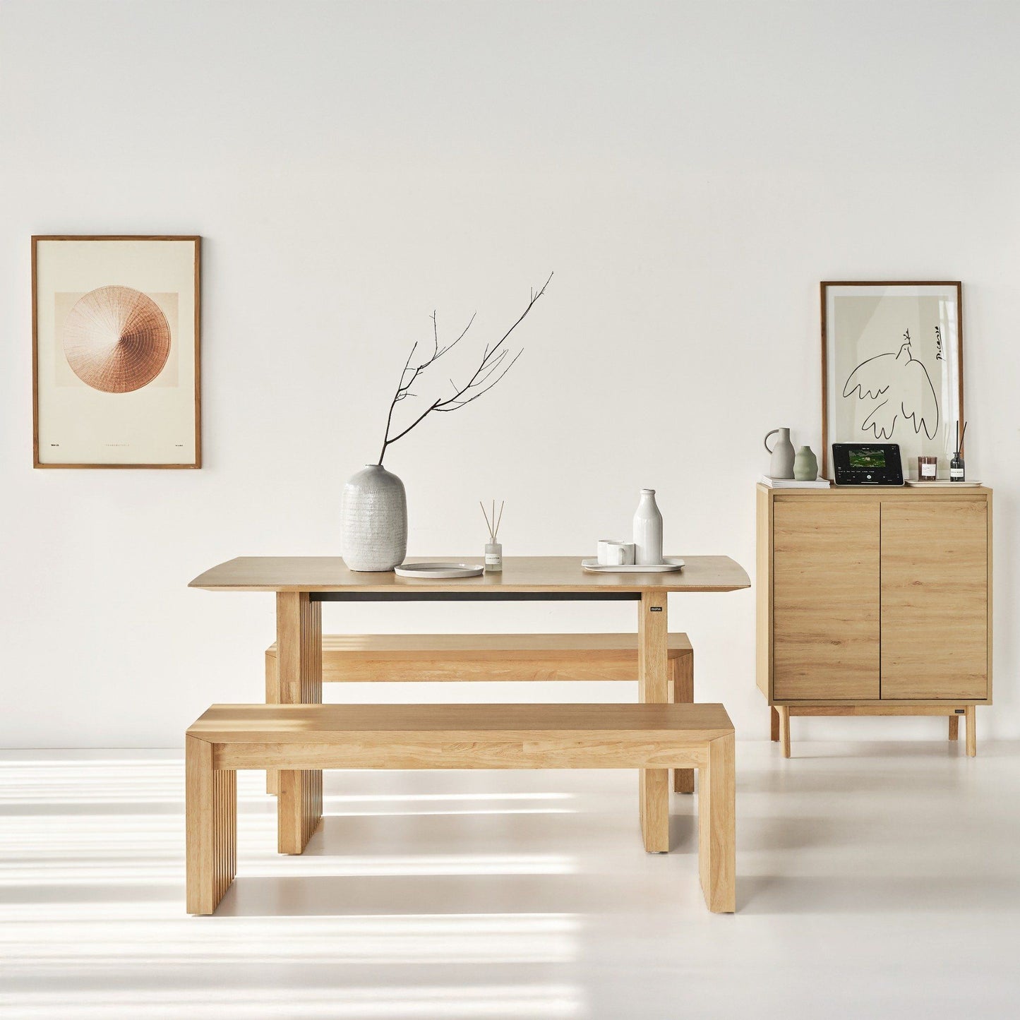 Plank Solid Wood Dining Bench
