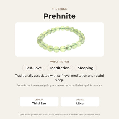 Prehnite Bead Bracelet